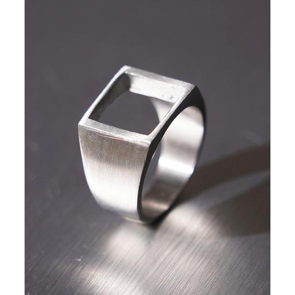 指輪 リング スクエアカット チタンリング / Square Cut Titanium Ring メ...