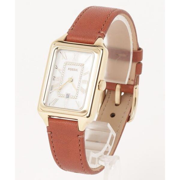 「FOSSIL」 アナログ腕時計 - ゴールド レディース