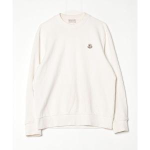 「MONCLER」 ワンポイントスウェットカットソー - ホワイト レディース