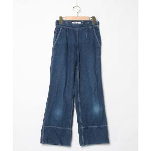 「nesessaire」 デニムパンツ 38 ネイビー レディース
