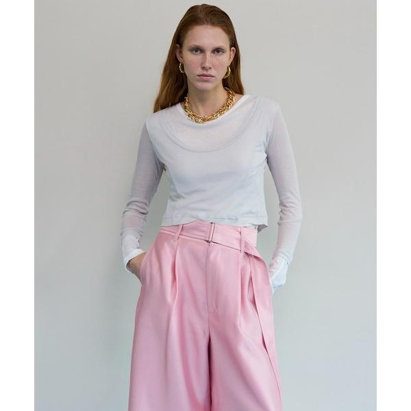 2WAY Neck Bicolor Comfort Top/2WAYネックバイカラーコンフィートップ...