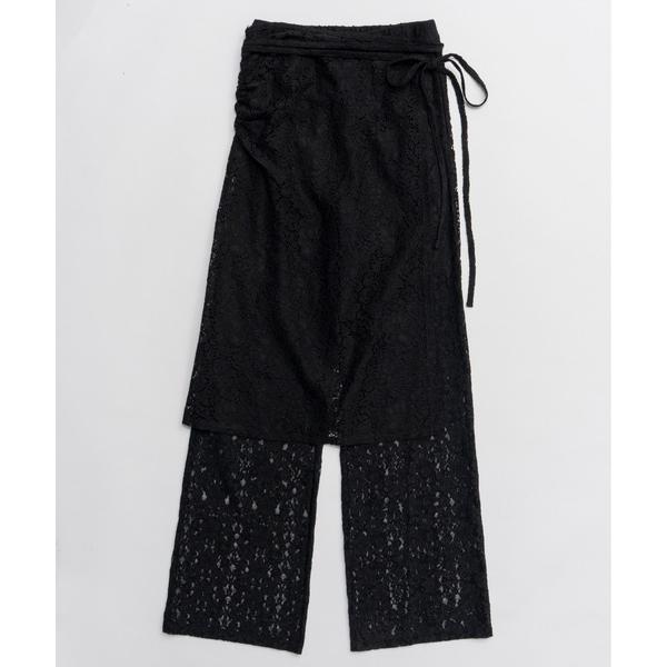 パンツ 「2026SPRING PRE-ORDER」Side Gathered Wrap Lace ...