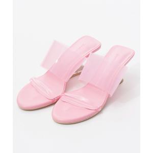 サンダル Clear Mules/ダブルベルトクリアミュール レディース