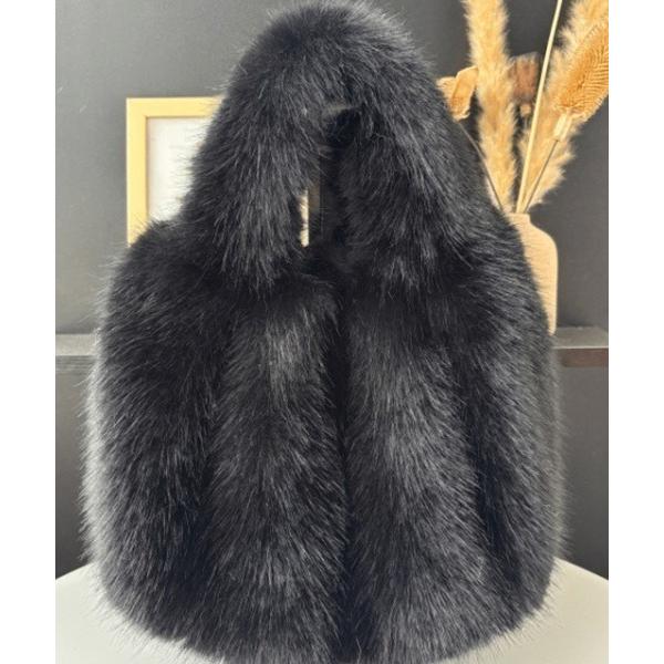 エコバッグ ふわふわファーミニバッグ