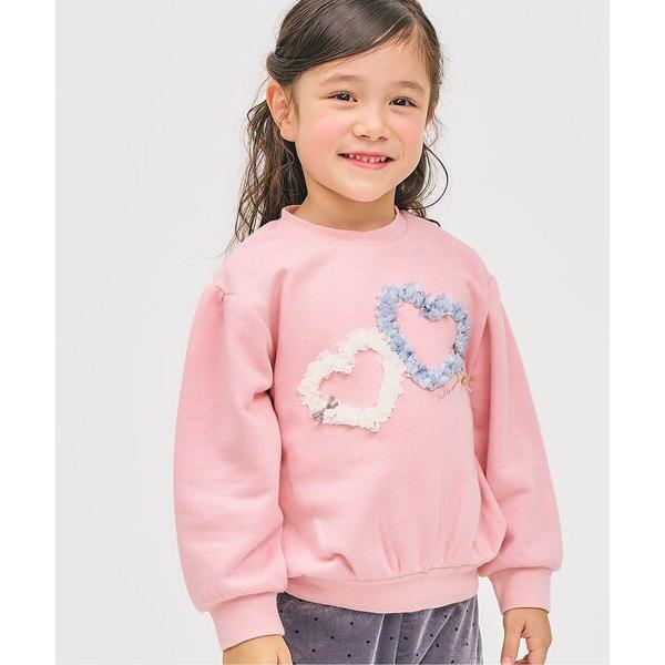 トレーナー  3柄GIRLS立体モチーフトレーナー_ジュニア対応 キッズ 子供服 女の子