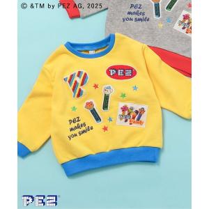 トレーナー  WEB限定PEZ×tiny bear ワッペン＆刺繍トレーナー キッズ 子供服 男の子 女の子