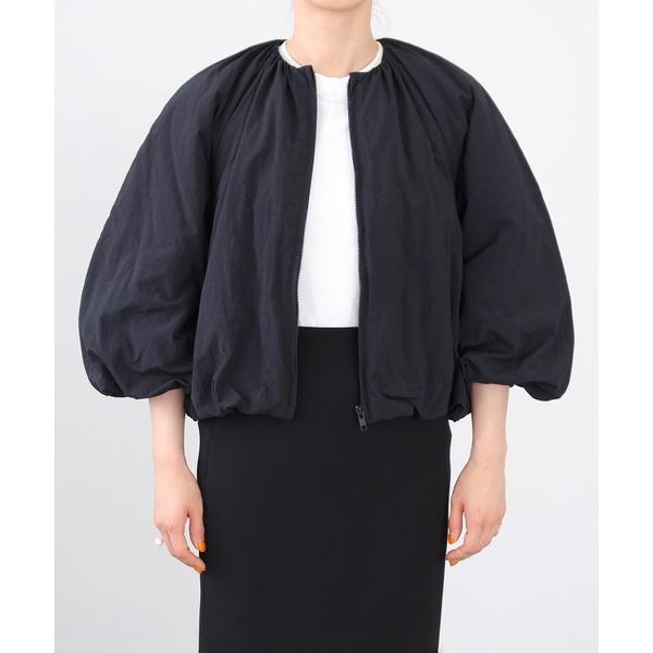 ブルゾン アウター ギャザーブルゾン レディース
