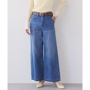 ワイドパンツ ジーンズ デニム デニムパンツ 「RIMH」「3サイズ展開」クリーンワイドデニム レディース