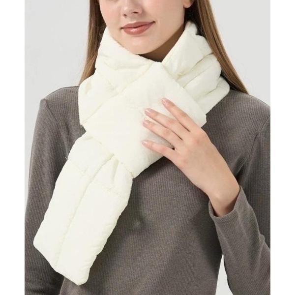 マフラー ストール 軽あったか、冬コーデのおしゃれ中綿マフラー レディース