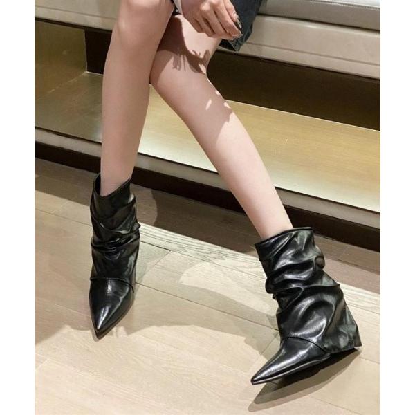 ブーツ あたたかい秋冬の主役レイヤードブーツ レディース