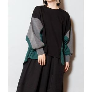 tシャツ サイドギャザープルオーバー レディース