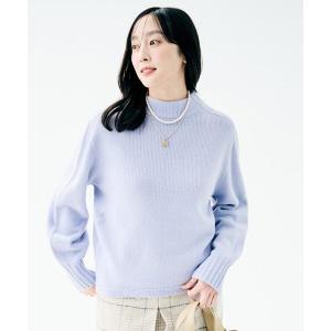 ニット セーター 「洗える」スポンディッシュ ボトルネックニット レディース