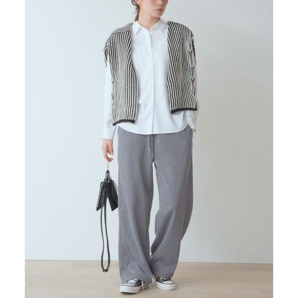 スウェットパンツ ジャージ 裏起毛 スェット　バレルレッグ レディース