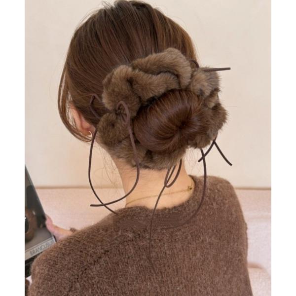 シュシュ モコモコボア シュシュ