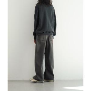 ジーンズ FAX COPY EXPRESS Vintage washed brown-black gardener denim pants メンズ レ