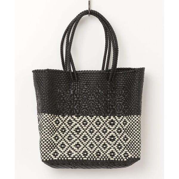 かごバッグ カゴバッグ 「Moon Bird/ムーンバード」手編みのメルカドバッグ / 正方形（Ｍ）