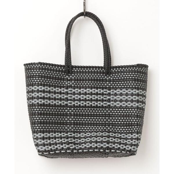 かごバッグ カゴバッグ 「Moon Bird/ムーンバード」手編みのメルカドバッグ・チェーン柄（Ｍ）