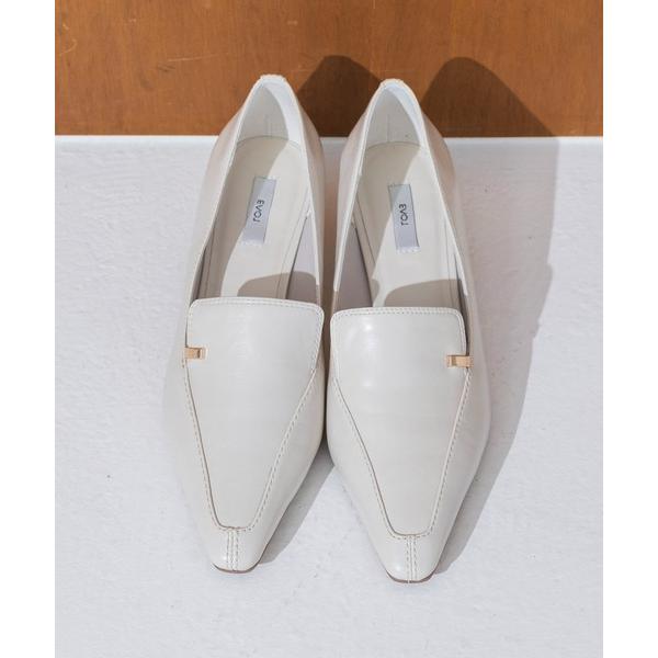 ローファー 「柔らかい・クッション入り」ゴールドパーツ4cmヒールローファー JA4014 レディー...