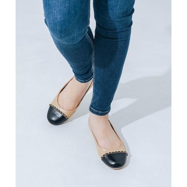 バレエシューズ パンプス 「柔らかい・クッション入り」チェーンフラットラウンドバレエ JA5896