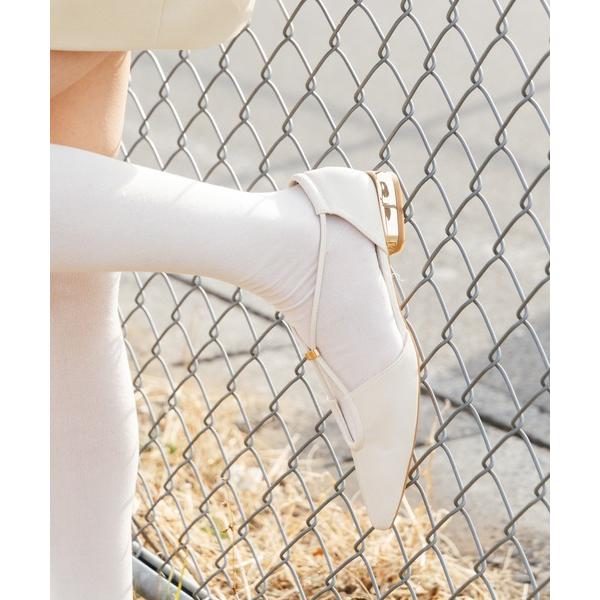 パンプス 「柔らかい・クッション入り」メタルヒールストラップパンプス JA5927