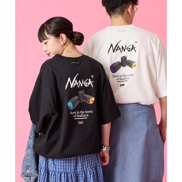 ナンガ tシャツ 半袖 「NANGA/ナンガ」 別注  ルーズフィット NEBUKUROバックプリン...