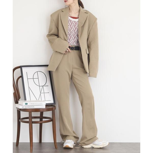 セットアップ テーラードジャケット＆フレアパンツ セットアップ レディース