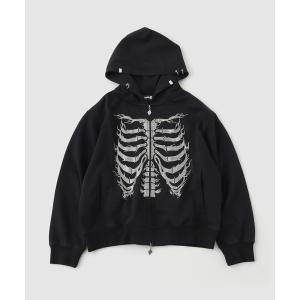 パーカー SUPPLIER / サプライヤー Fire Rhinestone Zip Hoodie メンズ