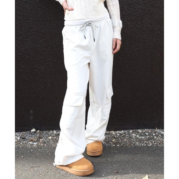 ワイドパンツ カーゴパンツ カーゴワイドスウェットパンツ レディース メンズ