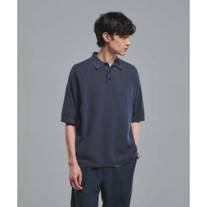 ポロシャツ 半袖 「別注」「Healthknit」ガーメントダイ ニット 半袖 ポロシャツ メンズ