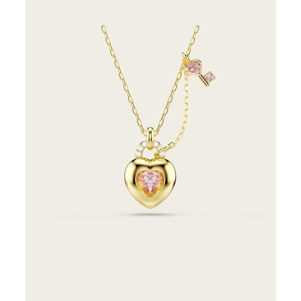 ネックレス 「公式」「スワロフスキー」Idyllia ペンダント， ミックスカット， ハート、鍵， ...