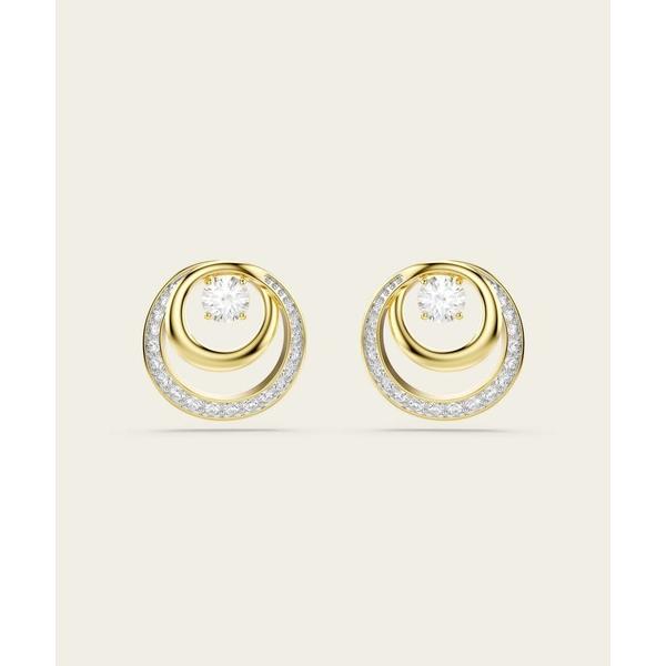 ピアス 「公式」「スワロフスキー」Hyperbola スタッドピアス， ラウンドカット， ホワイト，...