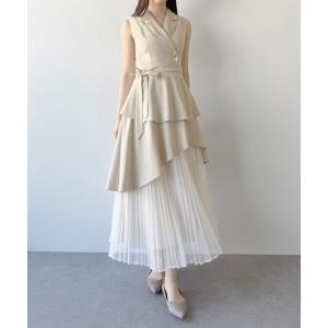 mipiarl ワンピース レースポロワンピース（ぺチワンピースセット