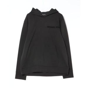 パーカー エンボス ロゴ コットンブレンド フーディ メンズ