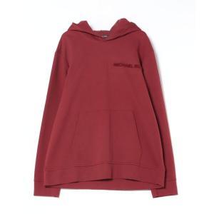 パーカー エンボス ロゴ コットンブレンド フーディ メンズ