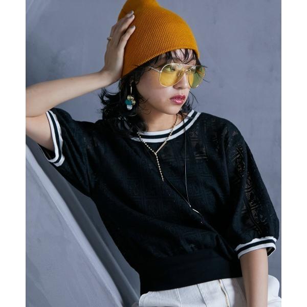 「GEVS.」 「SMILELAND」半袖Tシャツ 3L ブラック レディース