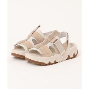 「UGG」 フラットサンダル US6 ライトベージュ レディース
