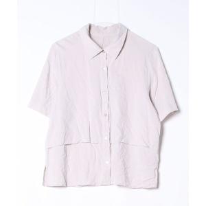 「GLOBAL WORK」 半袖シャツ L ベージュ メンズ
