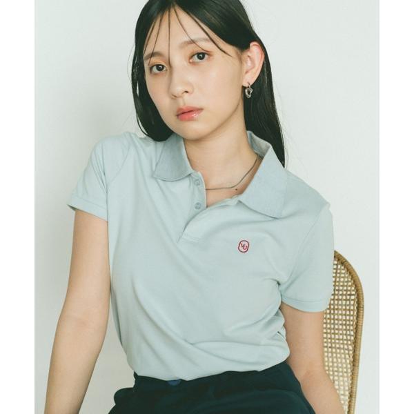 「VANNIE U」 半袖ポロシャツ FREE ブルー レディース