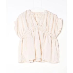 「MODE ROBE」 半袖ブラウス 38 ベージュ レディース