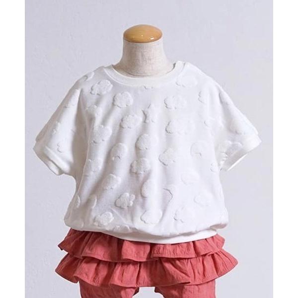 「10mois」 「KIDS」半袖カットソー 80cm ホワイト キッズ