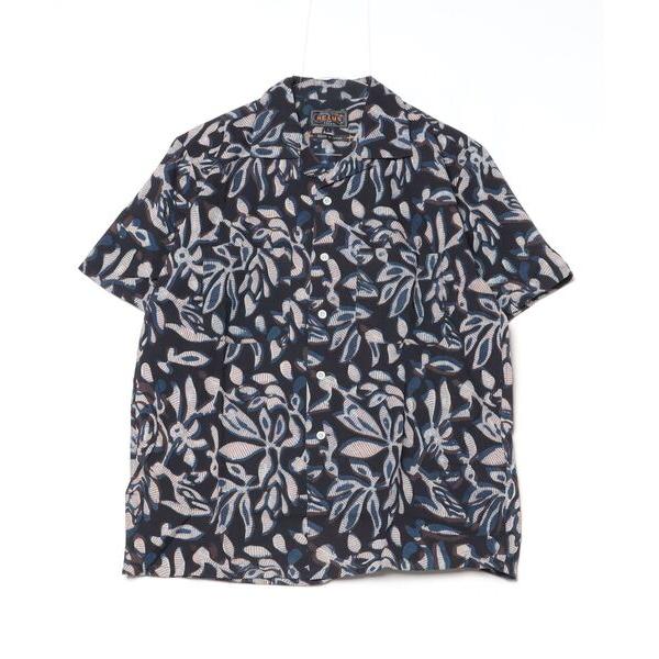 「BEAMS PLUS」 半袖シャツ M ネイビー メンズ