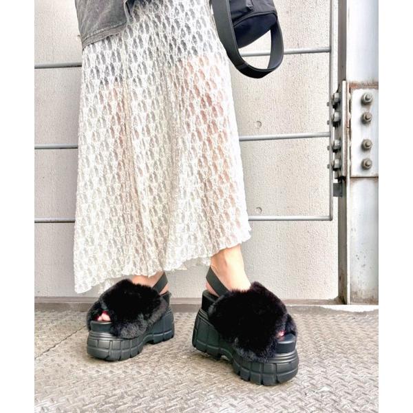 「R&amp;E」 ヒールサンダル S ブラック レディース