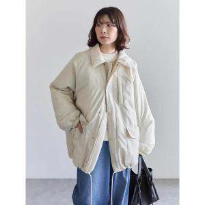 ブルゾン アウター 襟付中綿ブルゾン レディース