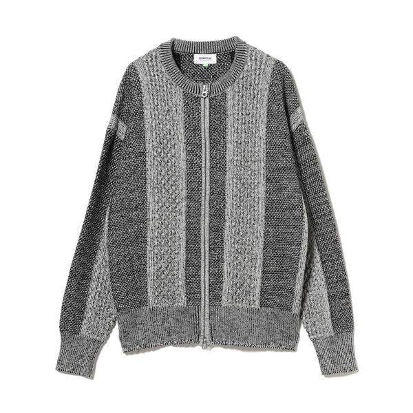 セーター ニット DeMarcoLab / MIX CABLE KNIT ZIP SWEAT メンズ...