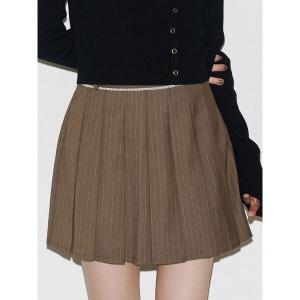 スカート レースプリーツスカート