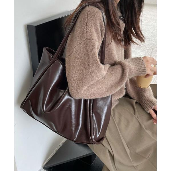 トートバッグ 入学式 フェイクレザー トートバッグ / A4サイズ収納可 大容量 レディース メンズ