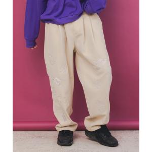 ラビルとネコの裏起毛パンツ