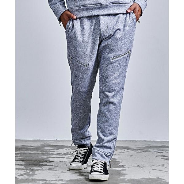 スウェットパンツ ジャージ 「VIOLA rumore/ヴィオラ ルモーレ」フリース起毛ZIPパンツ...