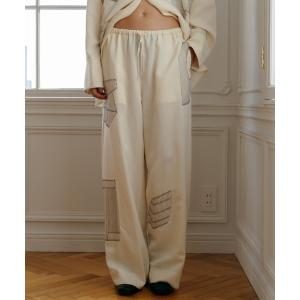 パンツ ART EMBROIDERY PANTS レディース