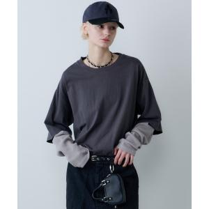 tシャツ AFF AIVER　ワッフルレイヤードL/S TEE メンズ レディース